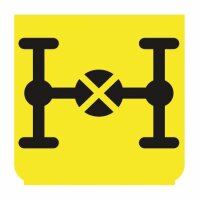 Emblem - Differentialsperre gelb/schwarz