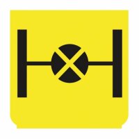 Emblem - Differentialsperre gelb/schwarz