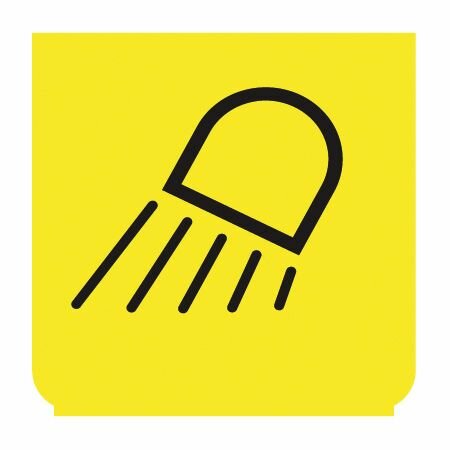 Emblem - Arbeitsscheinwerfer gelb/schwarz