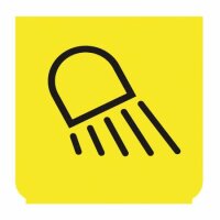 Emblem - Arbeitsscheinwerfer gelb/schwarz