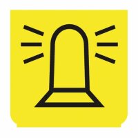 Emblem - Drehleuchte gelb/schwarz