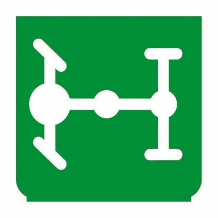 Emblem - Differentialsperre grün