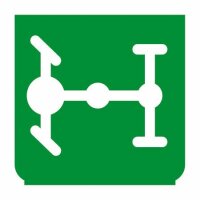 Emblem - Differentialsperre grün