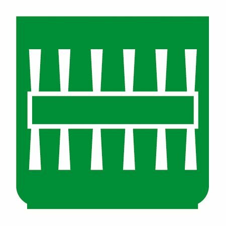 Symbole - Deux balais vert