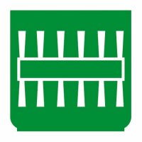 Emblem - Doppelbesen grün