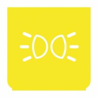 Emblem - Blinker gelb