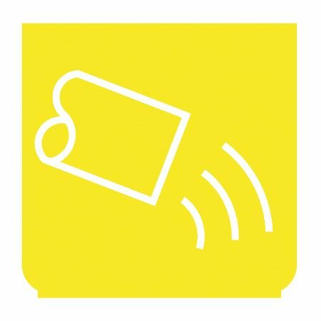 Emblem - Sicheres Nachfüllen gelb/weiss