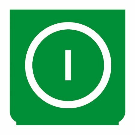 Emblem - EIN/AUS grün