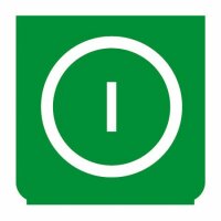 Emblem - EIN/AUS grün