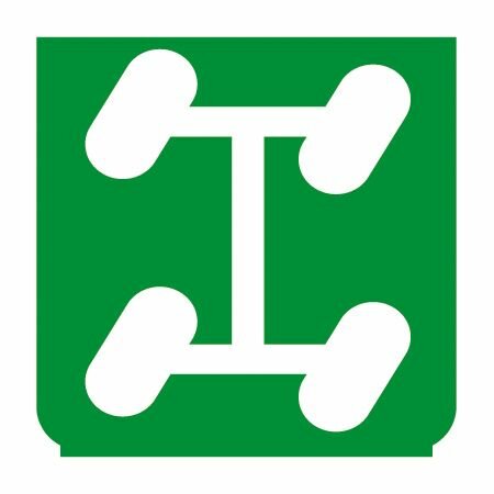 Emblem - Allradlenkung R grün