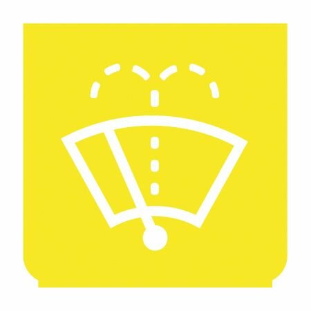 Emblem - Scheibenwischer/-wascher gelb