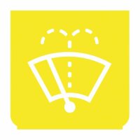 Emblem - Scheibenwischer/-wascher gelb