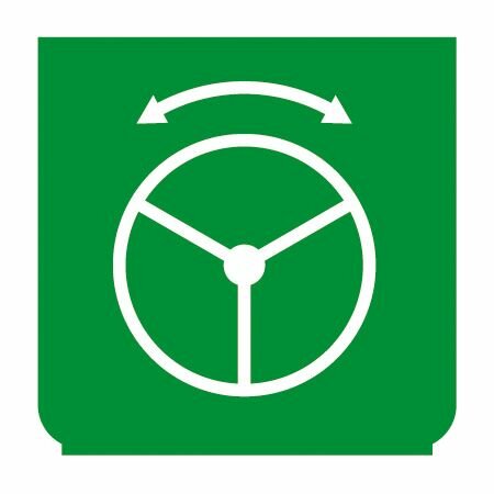 Emblem - automat. Steuerung grün