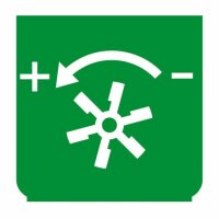 Emblem - Zusatzbremse (Luft) grün