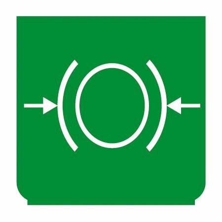 Emblem - Bremsflüssigkeit Druck grün