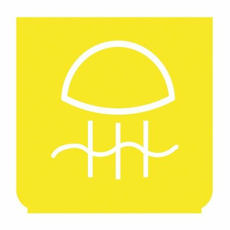 Symbole - feu antibrouillard arrière jaune