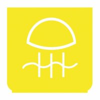 Symbole - feu antibrouillard arrière jaune