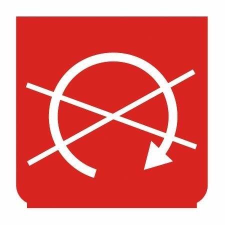 Symbole - arrêt du moteur rouge