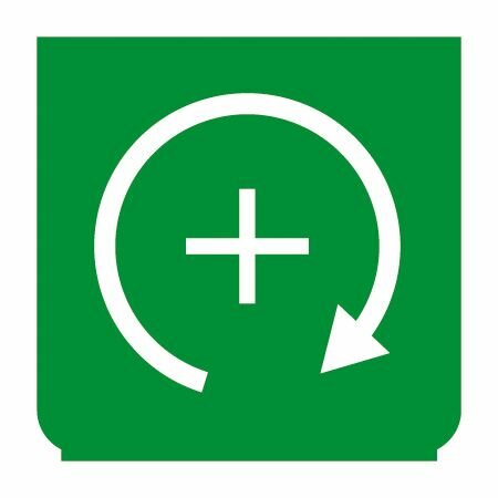 Emblem - Beschleunigen grün