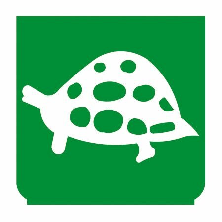 Emblem - Schildkröte (langsam) grün