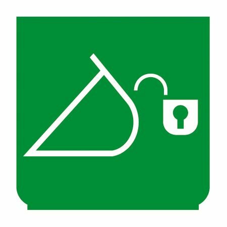 Emblem - Gerätehalter grün