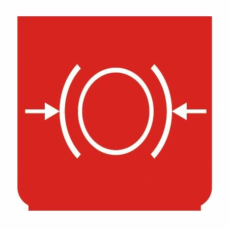 Emblem - Bremsflüssigkeit Druck rot