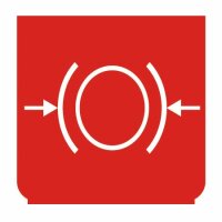 Emblem - Bremsflüssigkeit Druck rot