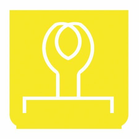 Emblem - vorglühen gelb/weiss