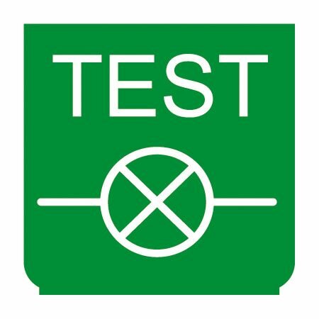 Emblem - Lampentester grün