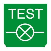 Emblem - Lampentester grün