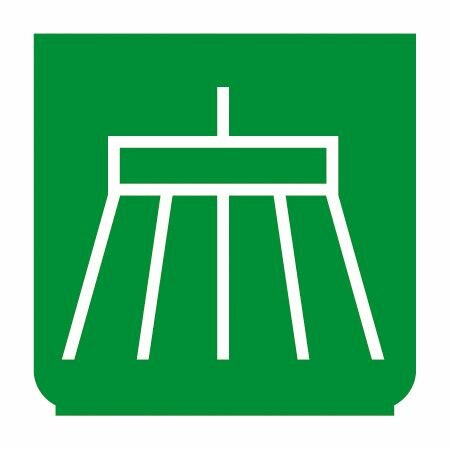 Emblem - Besen grün