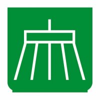 Emblem - Besen grün