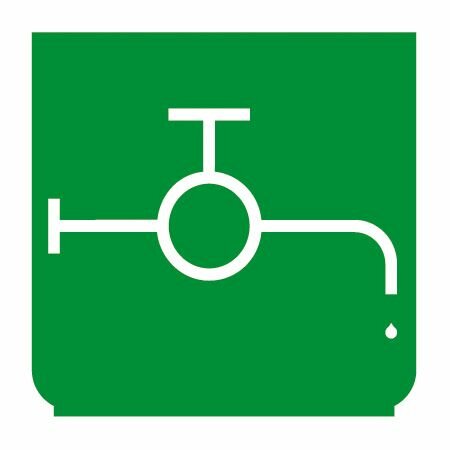 Symbole - eau grün