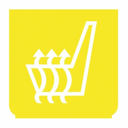 Emblem - Sitzheizung gelb/weiss