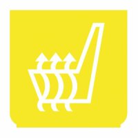 Emblem - Sitzheizung gelb/weiss