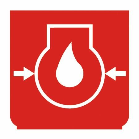 Emblem - Öldruck rot