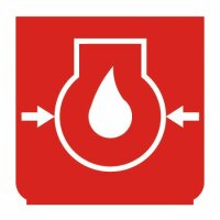 Emblem - Öldruck rot