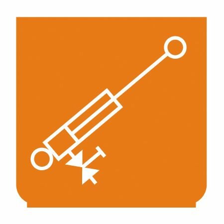 Symbole - cylindre orange