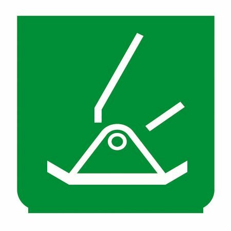 Emblem - Stütze L grün