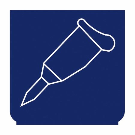 Emblem - Füllen blau