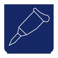 Emblem - Füllen blau