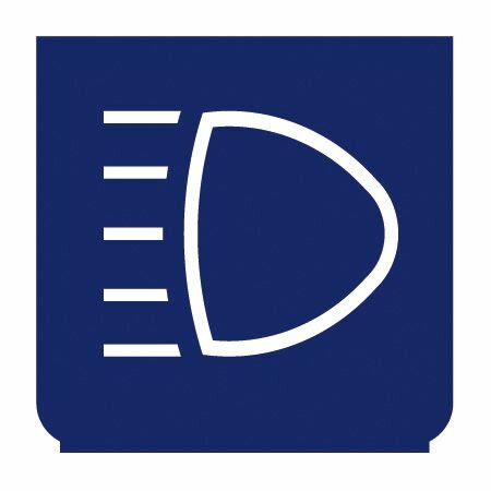 Emblem - Fernlicht blau