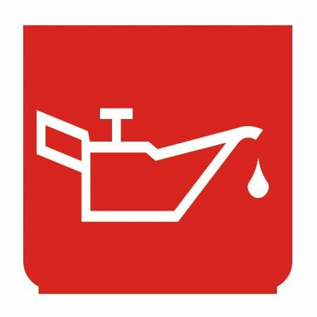 Emblem - Öl-Schmierung rot