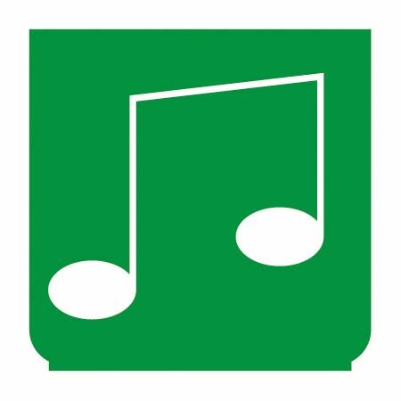 Emblem - Radio/Musik grün