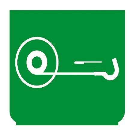 Emblem - Seilwinde R grün