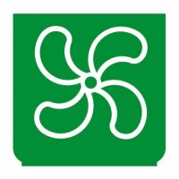 Emblem - Gebläse grün