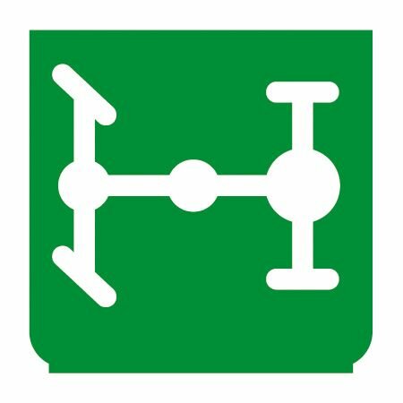 Symbole - blocag de différentiel arr. vert