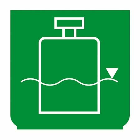 Emblem - Tankfüllungsgrad grün