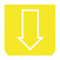 Emblem - Fensterheber gelb/weiss