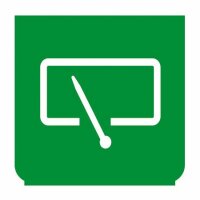 Emblem - Heckscheibenwischer grün